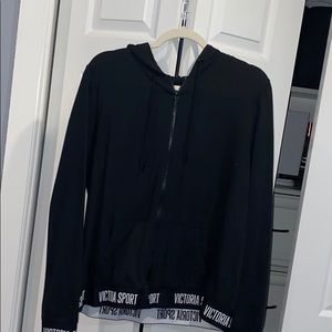 victoria sports zip-up sweatshirt